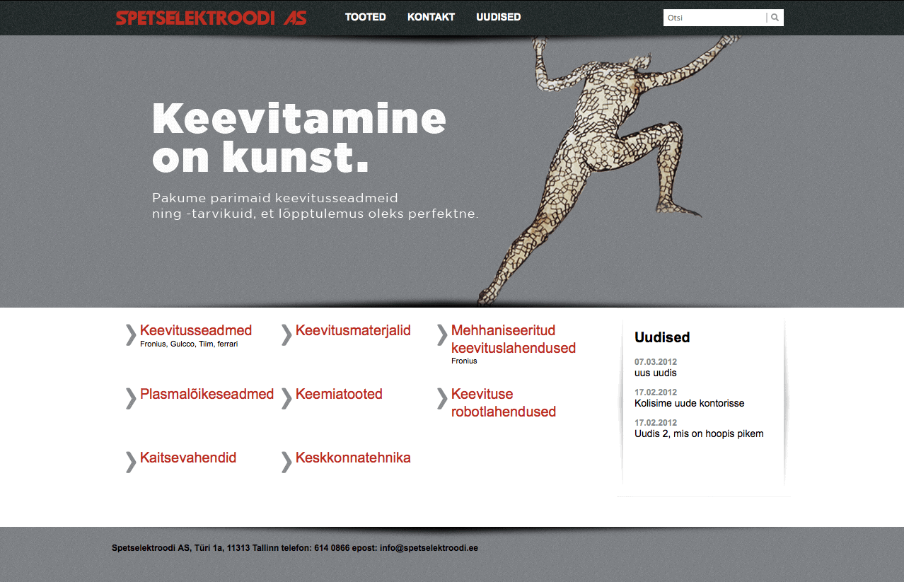 Spetselektrood website